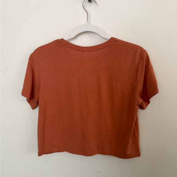 Girlfriend Collective Terracotta Boxy Crop Top - XS - NWT - Picture 3 of 4
